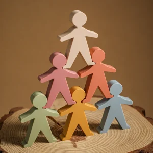 Bonhomme Empilables en Silicone