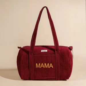 Sac à langer ou de journée Sunee Velours Lie de Vin