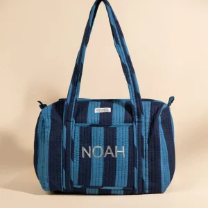 Sac à langer ou de journée Sunee Rayures ultra bleu