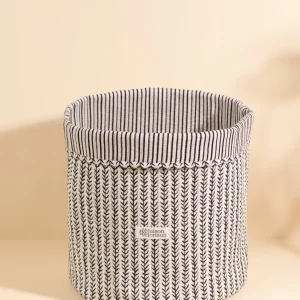 Panier de rangement décoratif Manila Black White