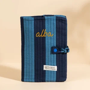 Couverture de carnet Noi Rayures Ultra Bleu