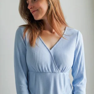 🌙 Haut d’allaitement Absorbant + 4 coussinets faits main