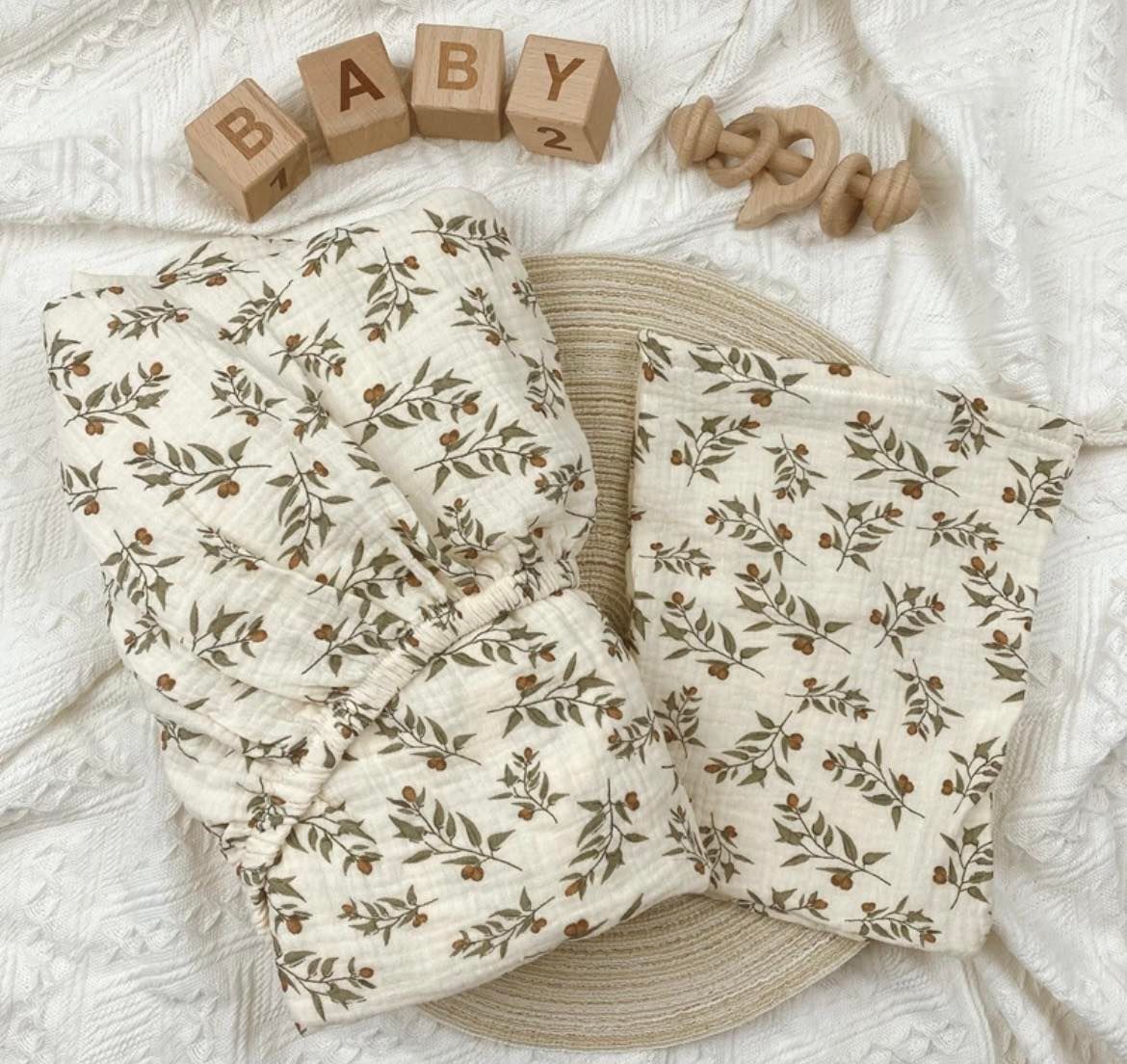 Drap-housse en mousseline de coton bio – Image 8