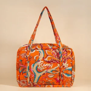 Sac Week-end ou à langer Lola Orange vintage