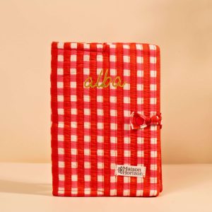 Couverture de carnet Noi Vichy cerise