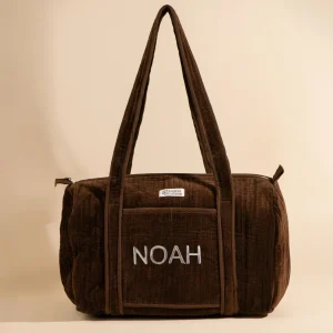 Sac à langer ou de journée Sunee Velours Chocolat