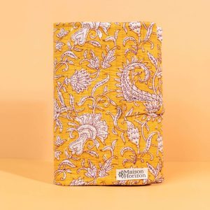 Couverture de carnet Noi Jaune floral