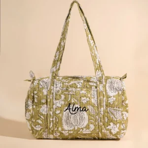 Sac à langer ou de journée Sunee Light kaki floral