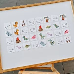 Jeu de mémoire Dinosaures