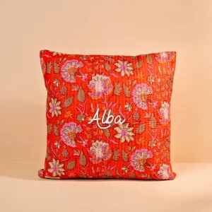 Housse de Coussin Jaipur - 45x45cm - Tangerine