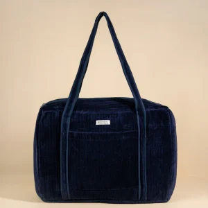 Sac Week-end ou à langer Lola Velours Bleu nuit