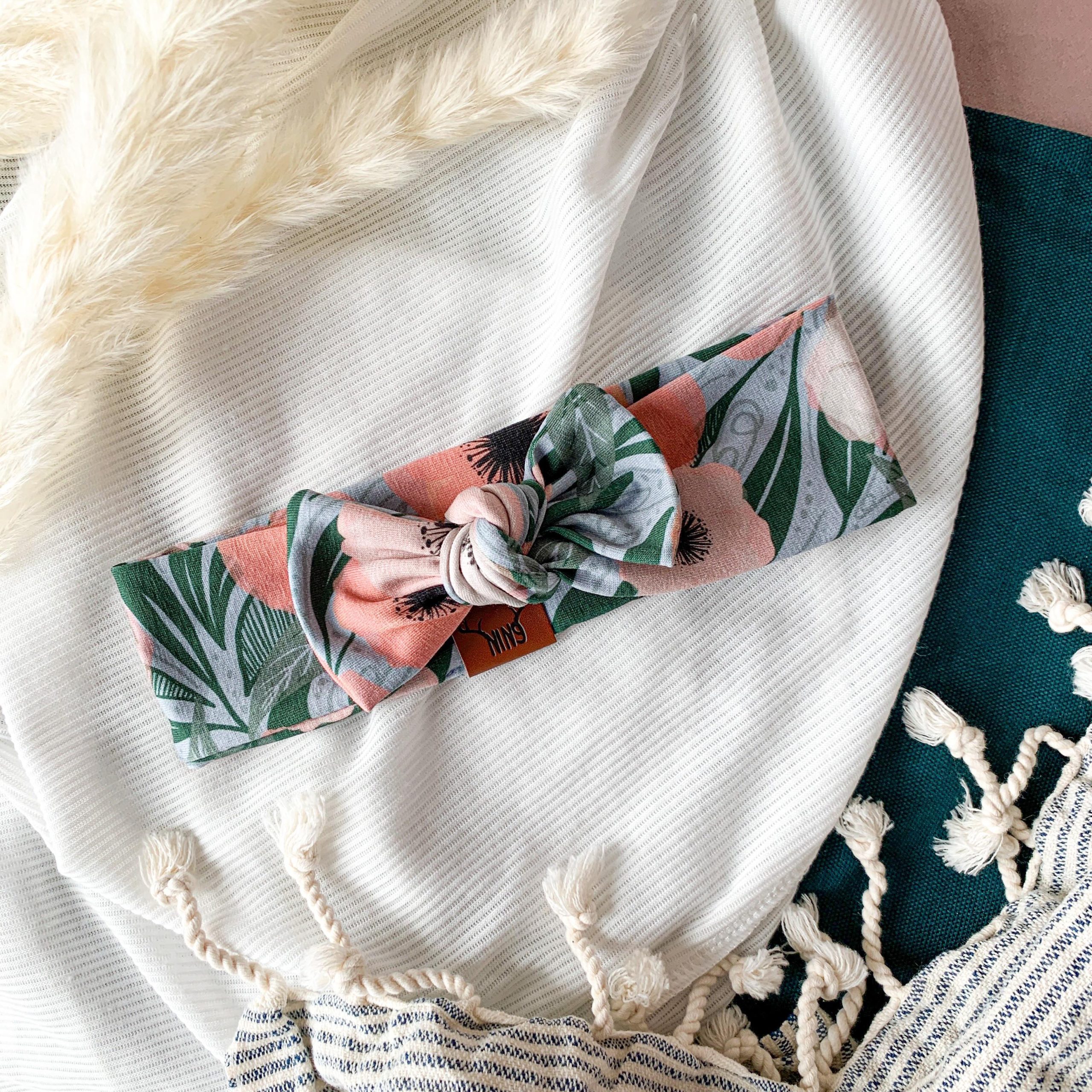 FLEURS CORAIL Bandeau