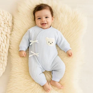 Barboteuse Bébé Ourson Pastel