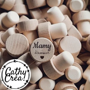 Mamy d'amour - Bouchon de vin gravé