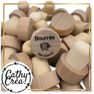 Bourré(e) de talent - Bouchon de vin gravé