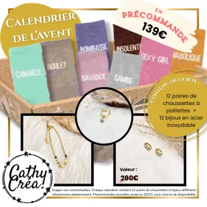 ⭐ Calendrier de l’Avent Mix Bijoux & Chaussettes