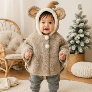 Cape Manteau Bébé Hiver Animal