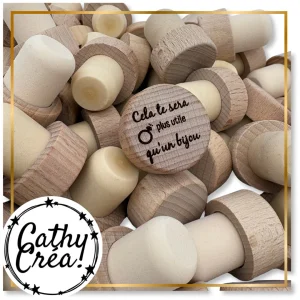 Cela te sera plus utile qu'un bijou - Bouchon de vin gravé