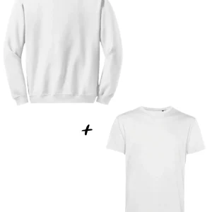 👩‍👧 Duo Allaitement : T-shirt + Sweat à zip discret