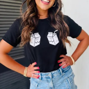 Haut d’allaitement - Motifs lait