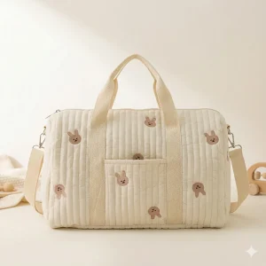 Sac Maternite Matelassé Ourson Bandoulière