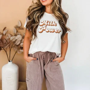 Haut d’allaitement à zips - Milk Power 🌈