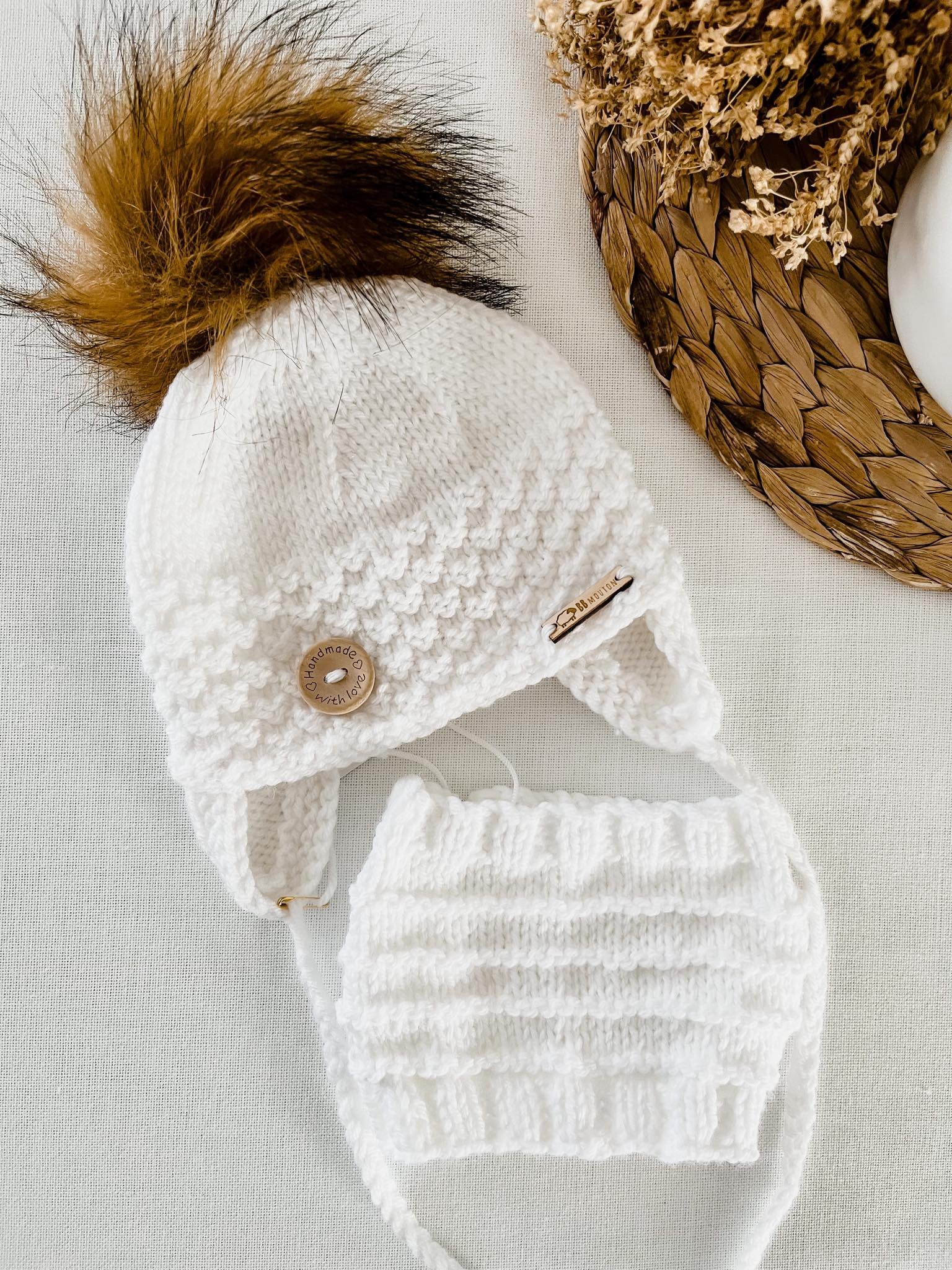 Tuque cache-oreille avec cache-cou – Image 4