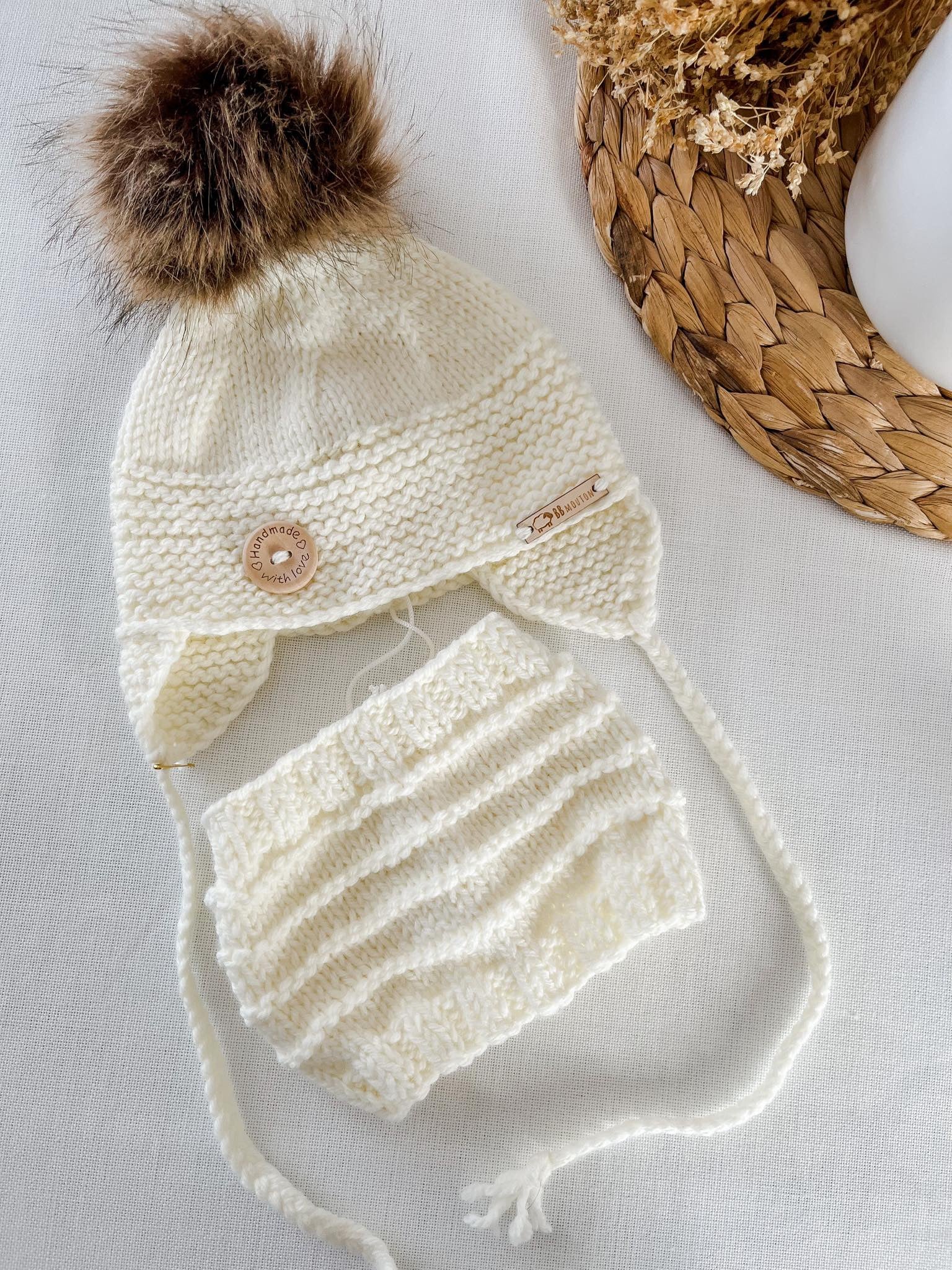 Tuque cache-oreille avec cache-cou – Image 6