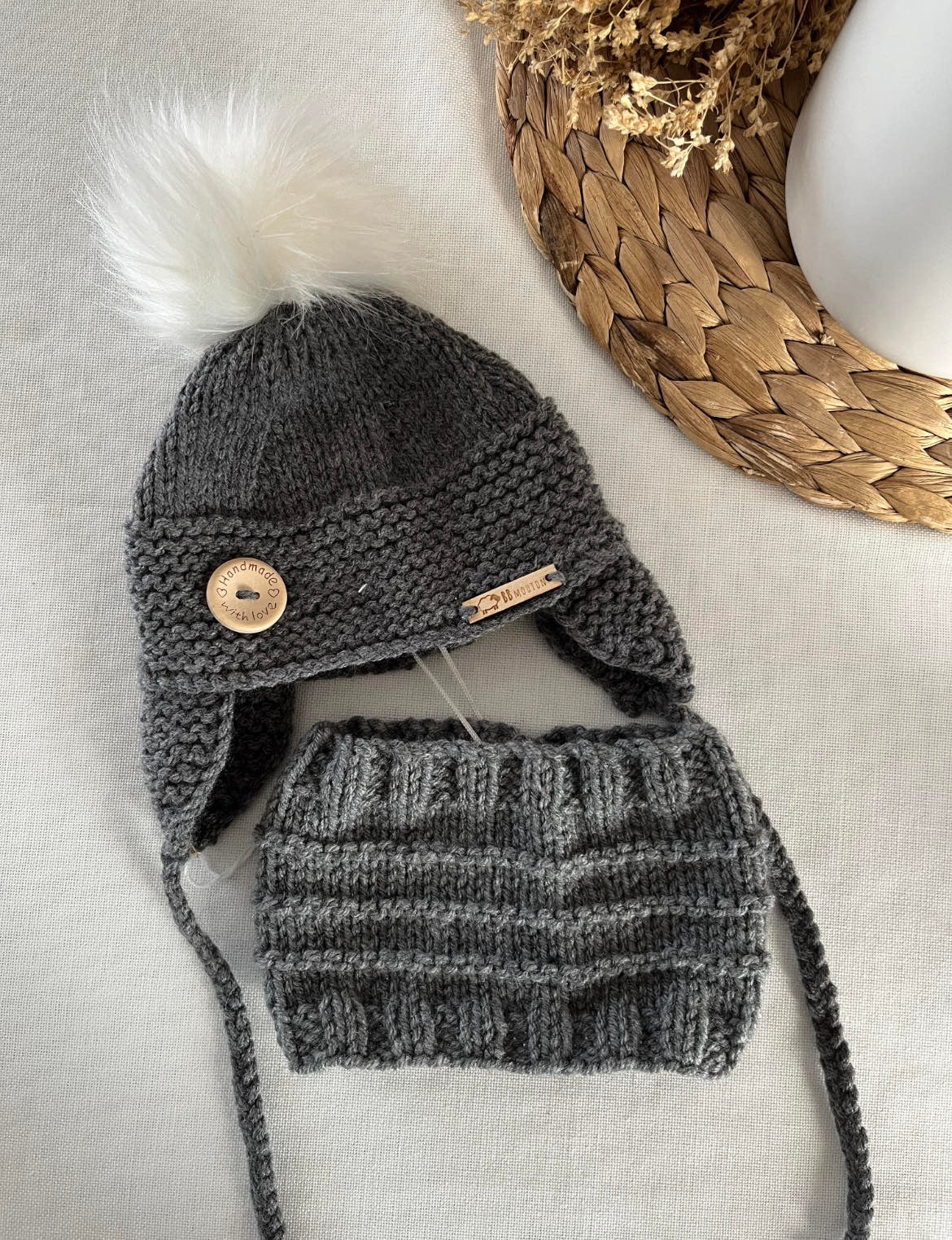 Tuque cache-oreille avec cache-cou – Image 7