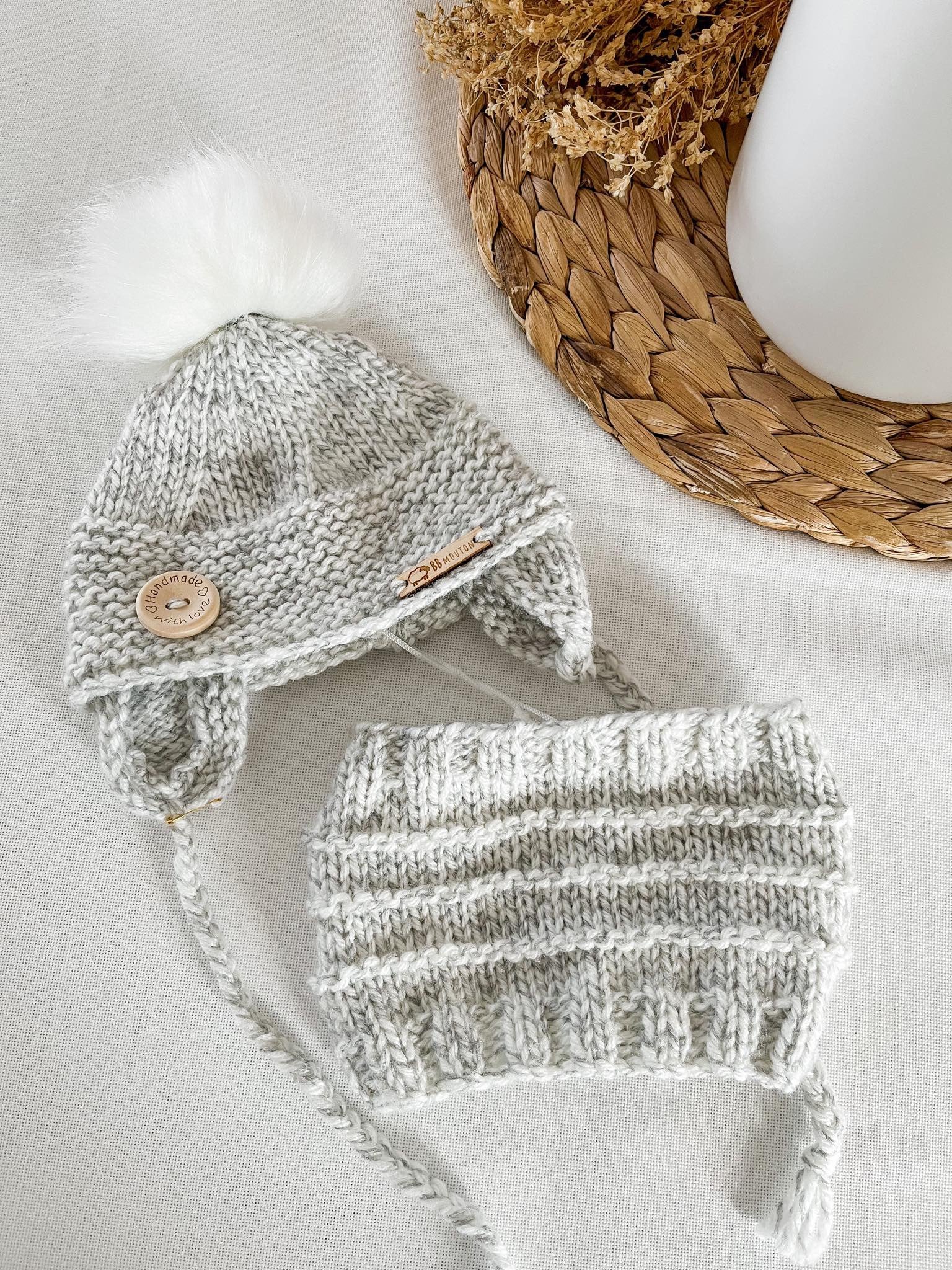 Tuque cache-oreille avec cache-cou – Image 8