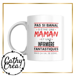 Pas si banal d'être une maman et une infirmière fantastiques - mug