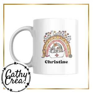 Infirmière fleurie- Mug