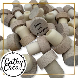 Jamais sans mes copines - Bouchon de vin gravé