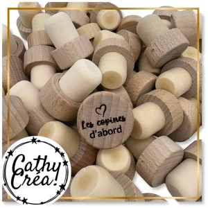 Les copines d'abord - Bouchon de vin gravé