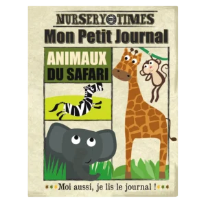 Mon journal en tissu - Animaux du safari