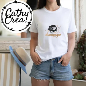 Pop the champagne 🍾 - t-shirt femme