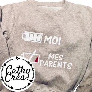 Batterie faible - Sweat enfant