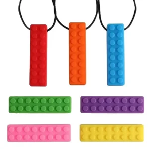 Collier de Dentition Bébé en Silicone – Pendentif Sensoriel à Mâcher – Thérapie Sensorielle pour Bébé & amp; Enfant™