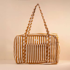 Sac Week-end ou à langer Rayé Mocha