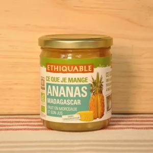 Ananas en morceaux et son jus BIO - 240g net égoutté