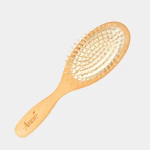 Brosse à cheveux avec picots en bois