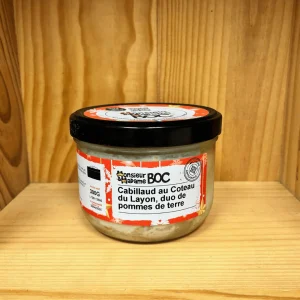 Cabillaud aux coteaux du layon et duo de pommes de terre - 300g