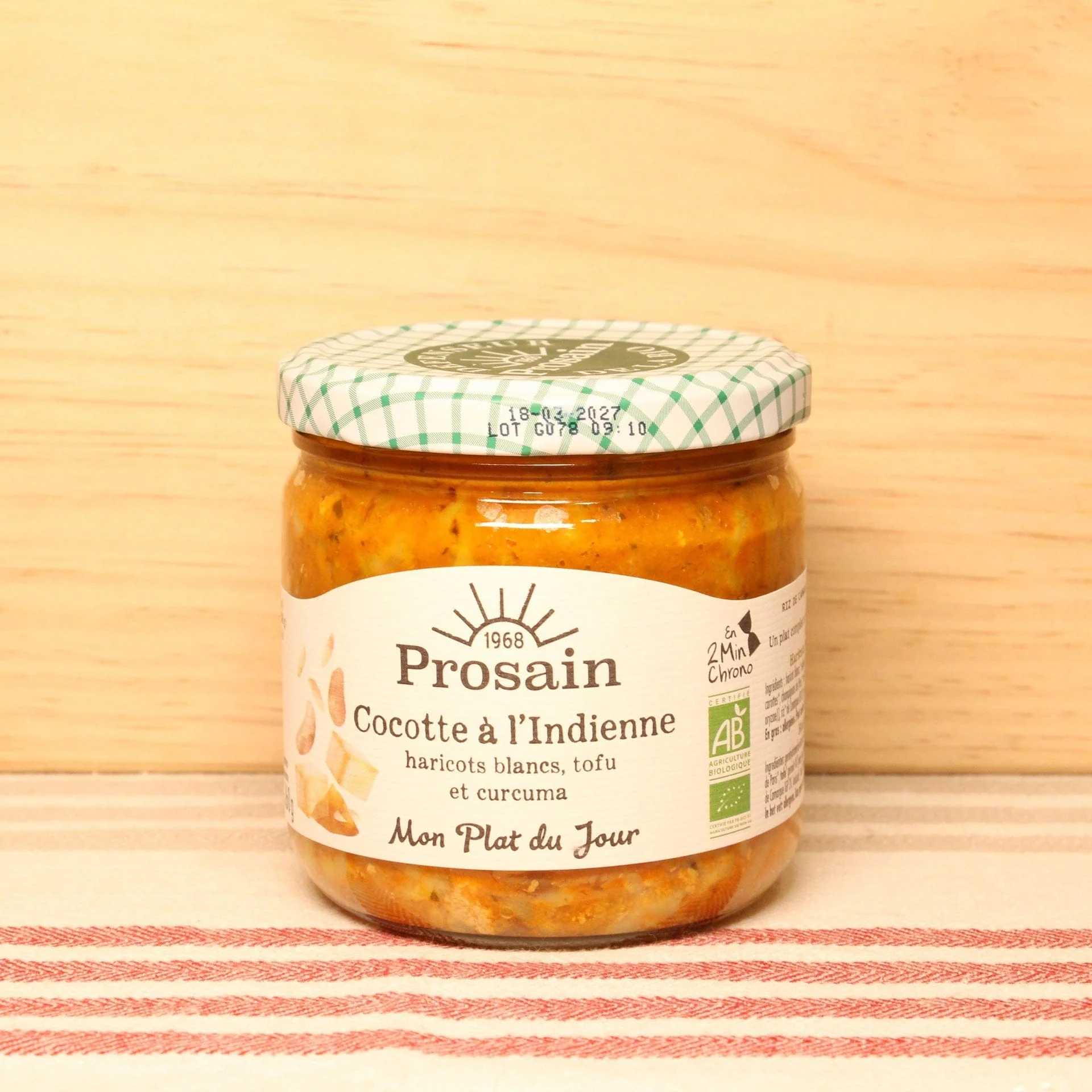 Cocotte à l'indienne BIO - 360g