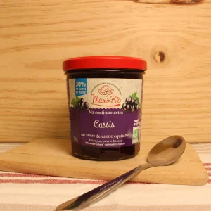 Confiture extra de cassis allégée en sucre BIO - 320g