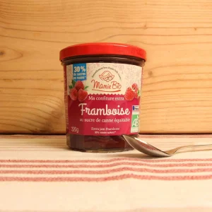 Confiture extra de framboise allégée en sucre BIO - 320g