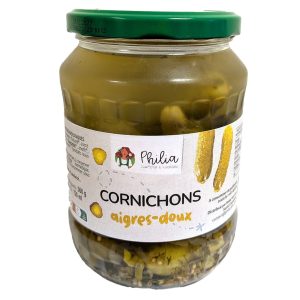 Cornichons aigres-doux BIO - 330g net égoutté