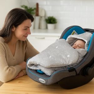 Couverture emmaillotage bébé | Montgolfière