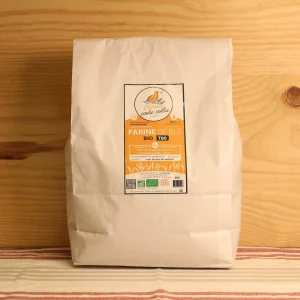 Farine de Blé tendre semi complète T80 BIO- 3 kg