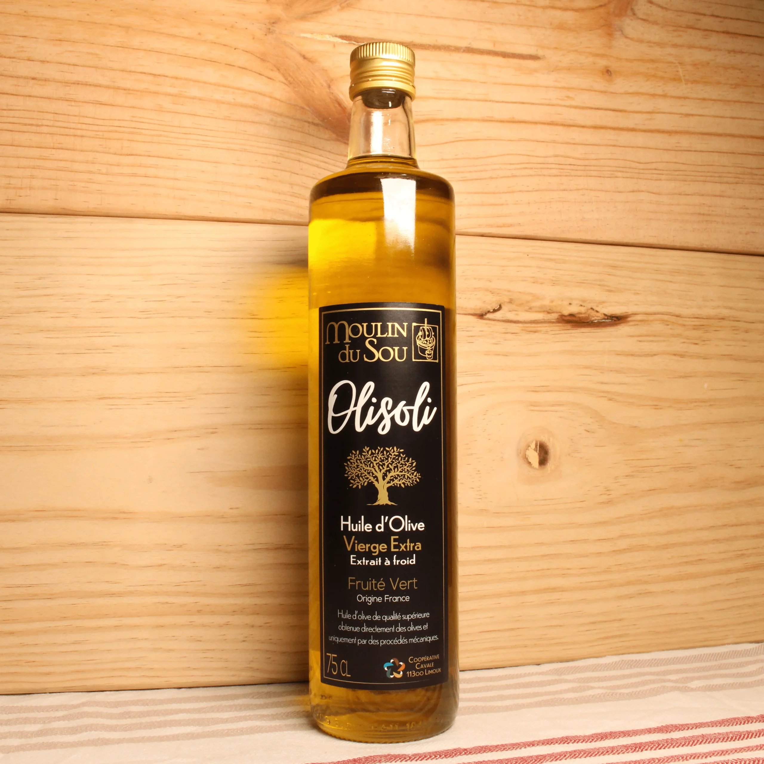 Huile d’olive extra vierge de Limoux fruité vert - 75cl