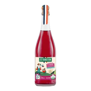 Jus de pomme et cassis pétillant en conversion - 75cl